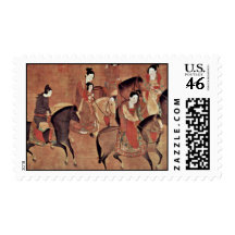 The Lady-Kuo Kuo And Her Sisters From Riding By Li Postage Stamps