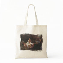 The Lady of Shallot Tote Bags