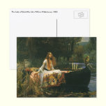The Lady of Shalott (On Boat) by JW Waterhouse Post Card