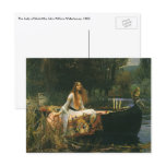 The Lady of Shalott (On Boat) by JW Waterhouse Post Card