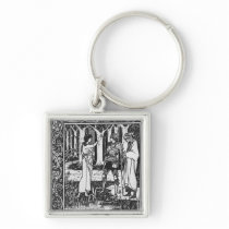 The Lady of the Lake telleth Arthur Key Chain