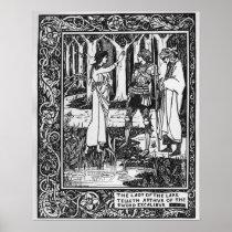The Lady of the Lake telleth Arthur Print