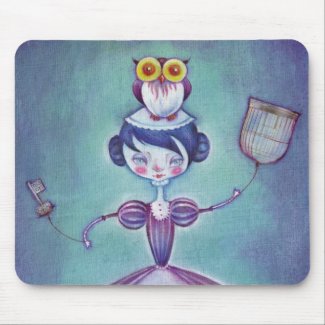 The Lady & The Owl mousepad