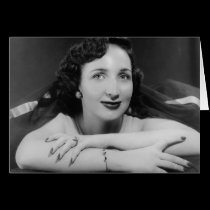 The Lady who sold tickets at the Park Theatre cards