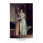 The Lady With The Harp By Thomas Sully Postcards