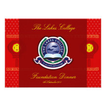 The Lakes College Foundation Dinner invitation