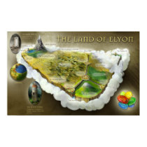 The Land of Elyon | Map Poster posters