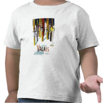 The Land of Sunshine - Skis Standing in Snow Tee Shirts