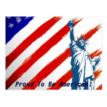 The Land Of The Free! Postcard
