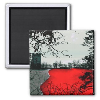The Land Remembers Gothic landscape fantasy magnet
