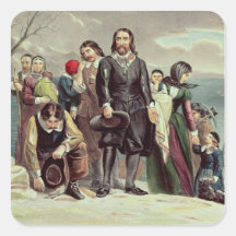 The Landing of the Pilgrims at Plymouth Sticker