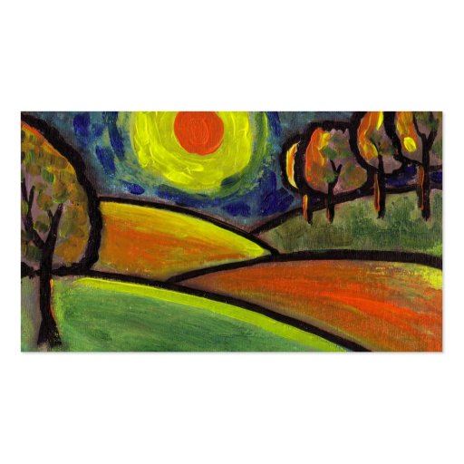 THE LANDSCAPE OIL PASTEL AND ACRYLIC, Name, Add... Business Cards (back side)