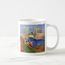 The Langlois Bridge at Arles with Women Washing by Mugs