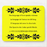 The Language of Love Mouse Pads