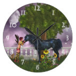 The Last Black Unicorn Wall Clock
