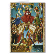 The Last Judgment by Jan Van Eyck Greeting Cards