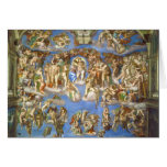 The Last Judgment Fresco by Michelangelo Card