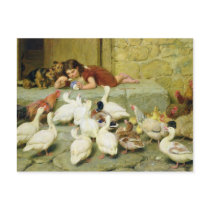 The Last Spoonful, 1880 Postcard