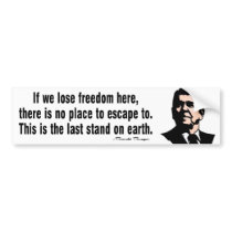 The Last Stand On Earth Bumper Sticker