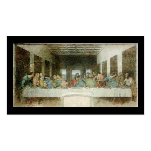 The Last Supper by Leonardo Da Vinci c. 1495-1498 Business Card Templates