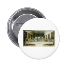 The Last Supper by Leonardo Da Vinci c. 1495-1498 Pinback Button
