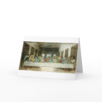 The Last Supper by Leonardo Da Vinci c. 1495-1498 Greeting Cards