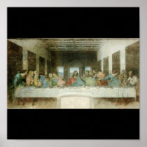 The Last Supper by Leonardo Da Vinci c. 1495-1498 Print