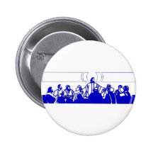 The Last Supper on Holy Thursday Pinback Buttons