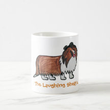 The Laughing Sable Sheltie Coffee Mugs