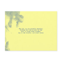 The law, in its majestic equality... postcards