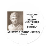 The Law Is Reason Unaffected By Desire Stickers