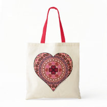 The Layers of the Heart Light Tote Bag by ValerieDesigns3 The Layers of the Heart Light Tote Bag