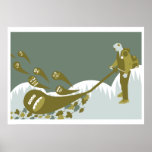 THE LEAF BLOWER Print