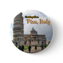 The Leaning Tower of Pisa, Italy Buttons