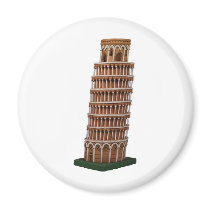 The leaning tower of Pisa magnets by claricardoza The leaning tower of Pisa magnets