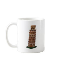 The leaning tower of Pisa mugs
