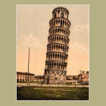 The Leaning Tower of Pisa, Tuscany, Italy postcards