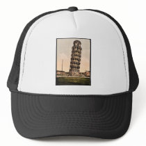 The Leaning Tower, Pisa, Italy classic Photochrom Trucker Hat