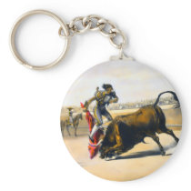 The Leap or Salta Tras Cuernos Key Chain