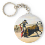 The Leap or Salta Tras Cuernos Key Chain