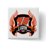 The Legend 40th Birthday Gifts Buttons