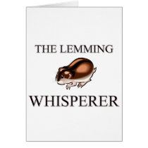 The Lemming Whisperer cards by AnimalShirts The Lemming Whisperer cards