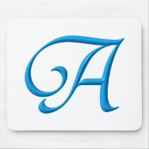 The letter A mousepads
