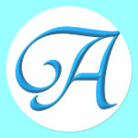 The letter A stickers