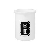 The Letter B, Collegiate Alphabet Pitchers