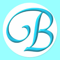 The letter B stickers