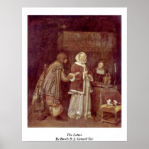The Letter By Borch D. J. Gerard Ter Print
