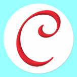 The letter C stickers