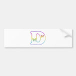 The letter D Bumper Sticker