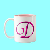 The letter D mugs by Artists4God The letter D mugs